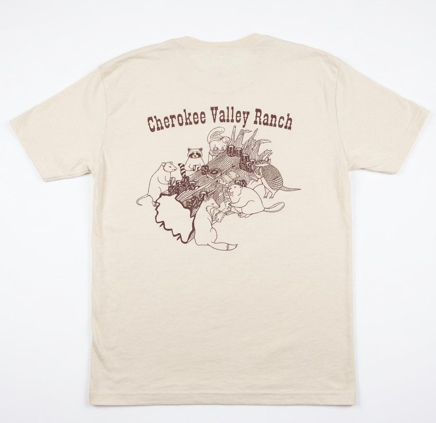 "Poker Night" Cream Tee