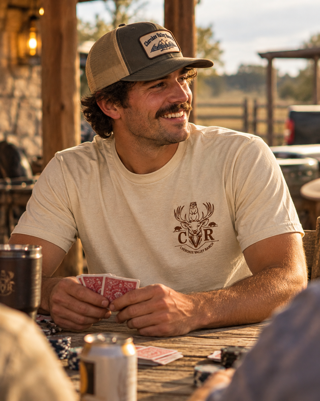 "Hog Hunter" Cream Tee