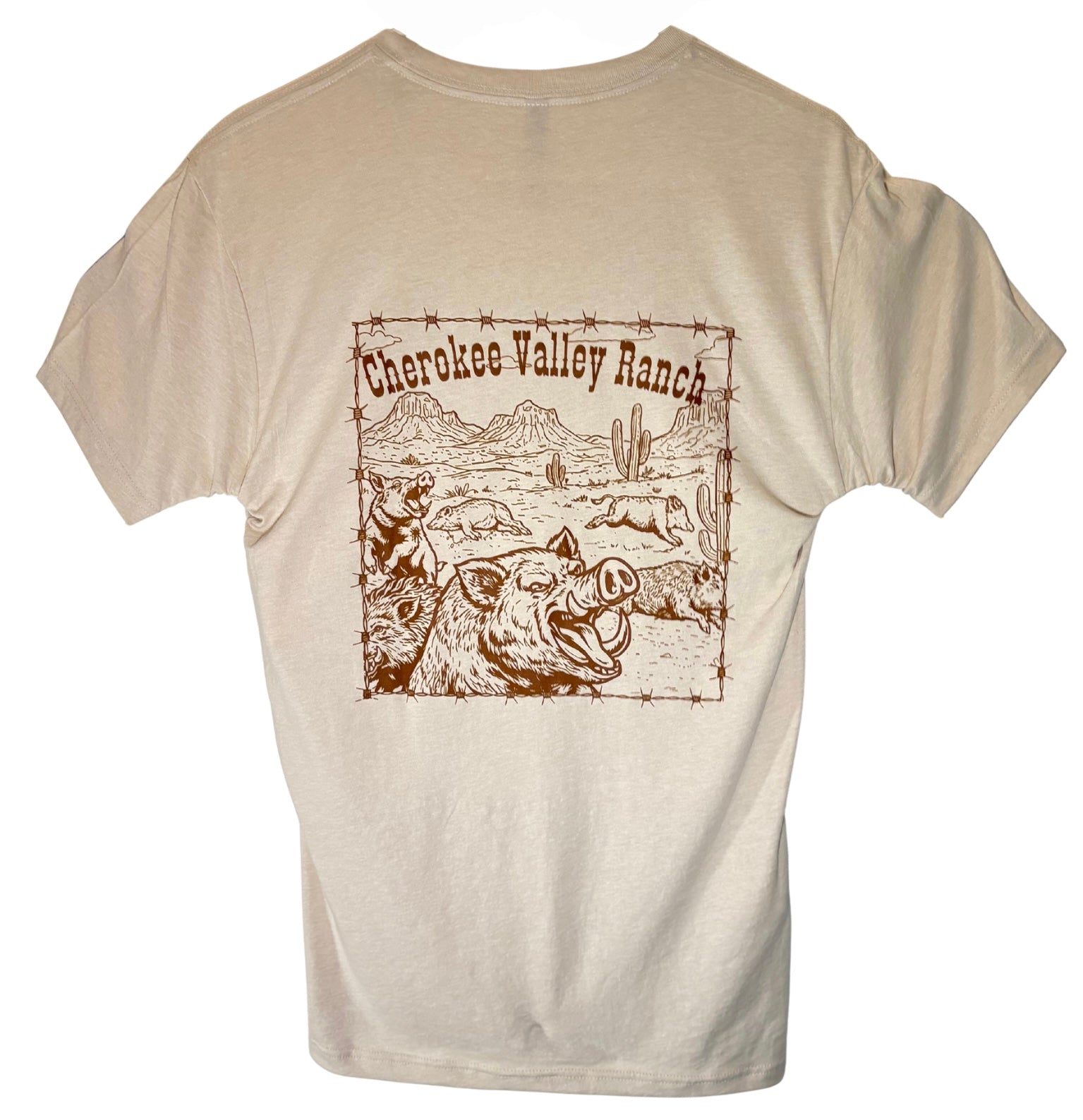 "Hog Hunting" Cream Tee