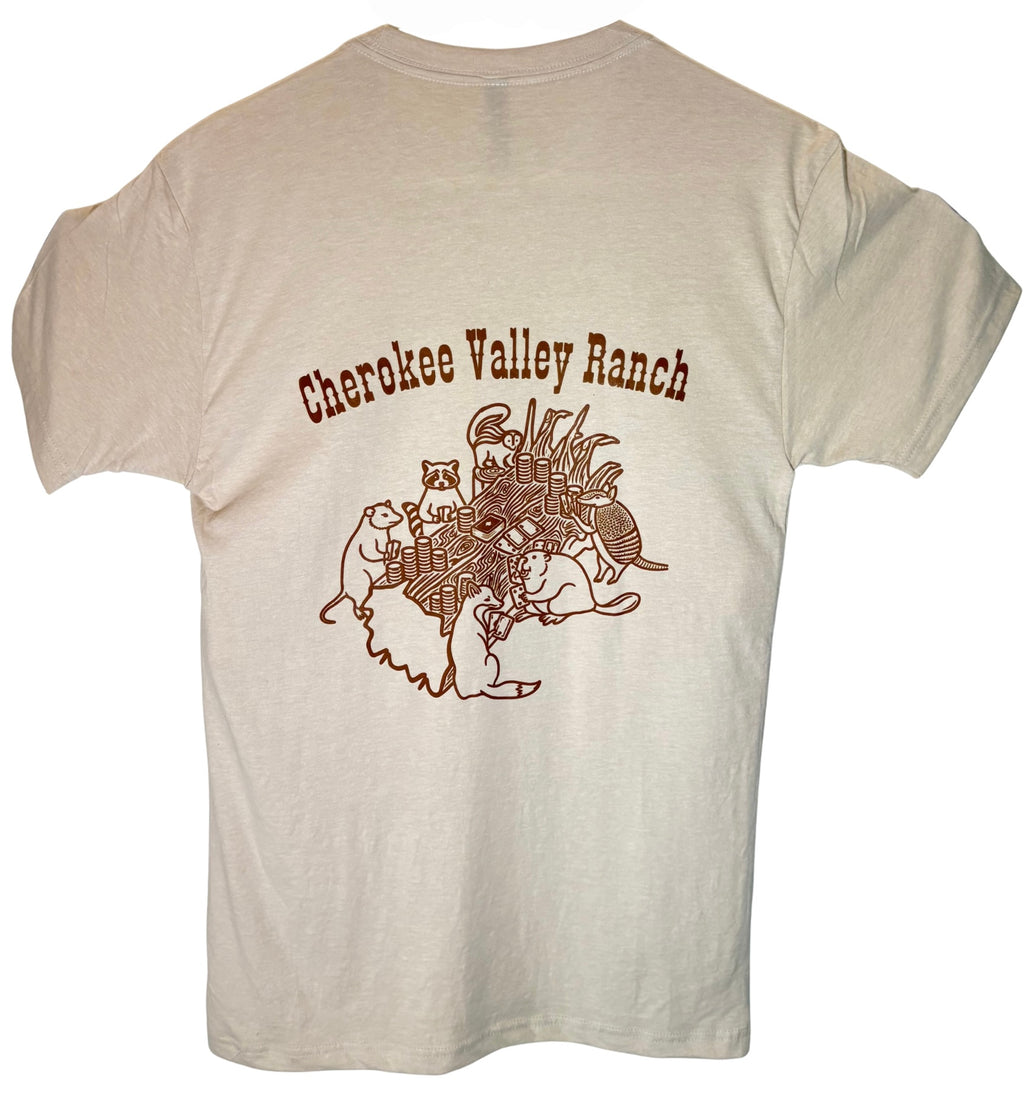"Poker Night" Cream Tee