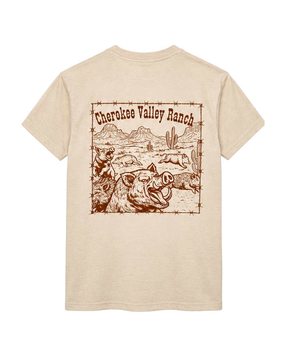 "Hog Hunter" Cream Tee