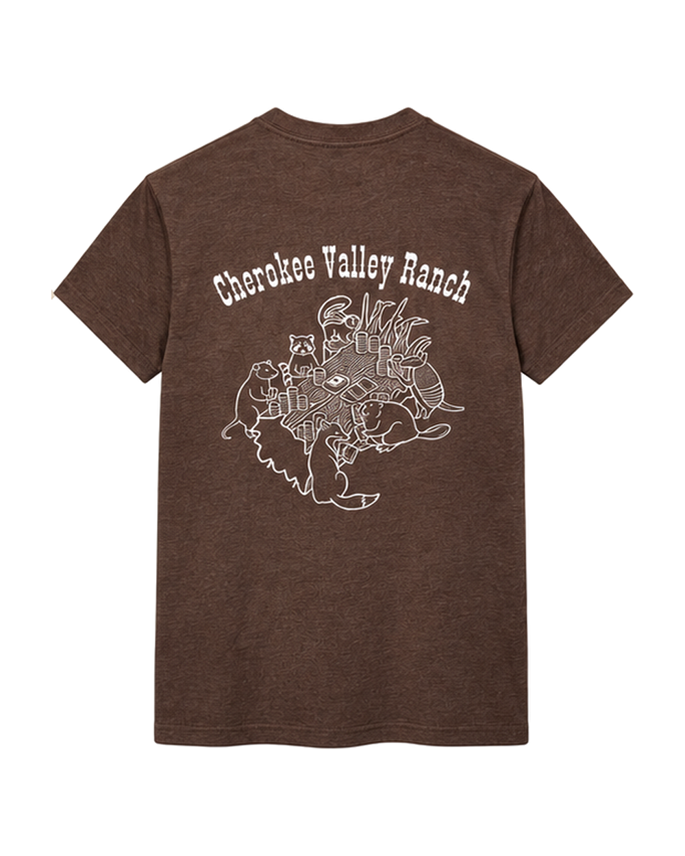 "Poker Night" Brown Tee